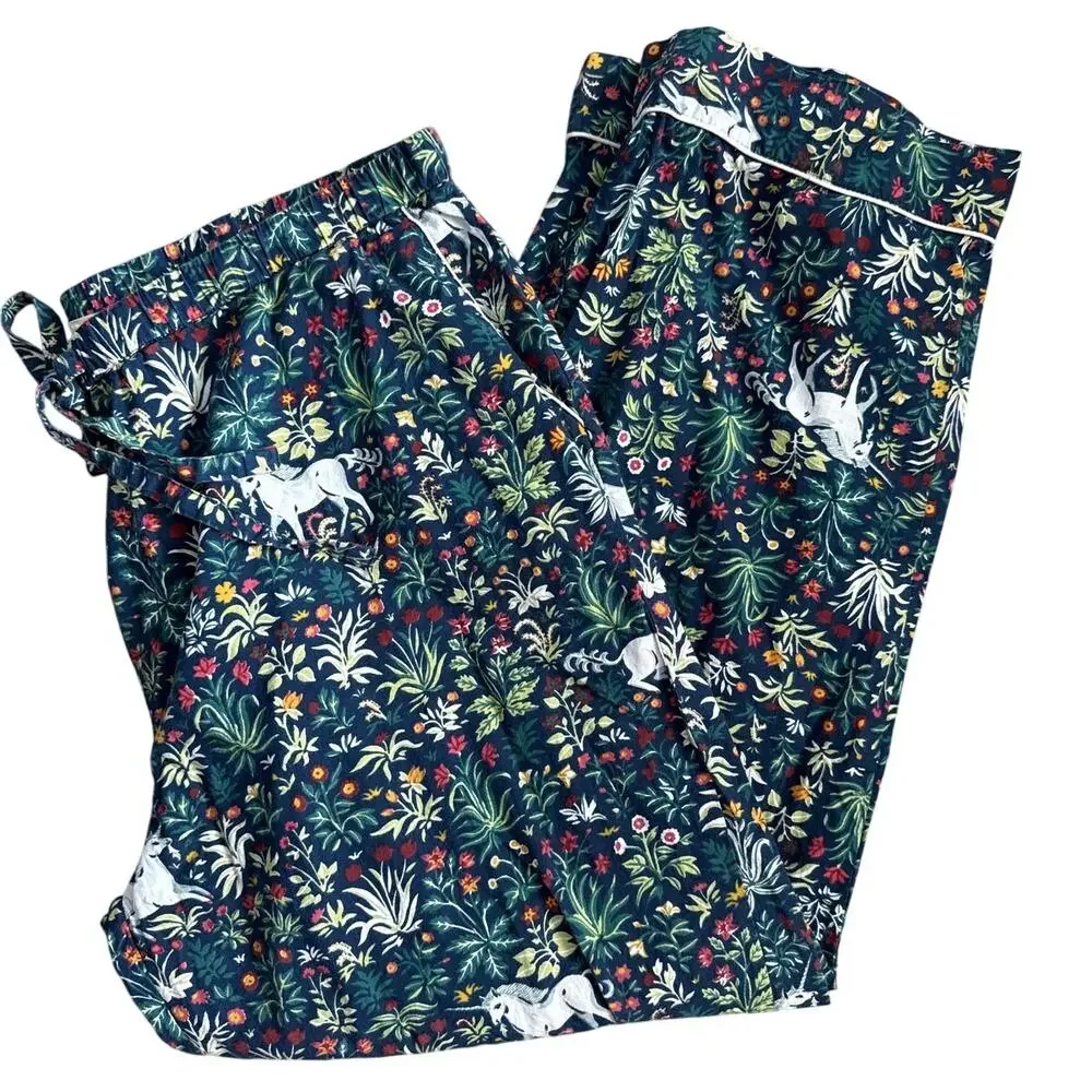 Printfresh Unicorn's Garden Printed Navy Blue Pajama Pants Size XL - Picture 8 of 8